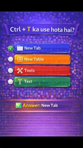 Ctrl + T Ka Use | New Tab Open Shortcut | Computer Keyboard Trick