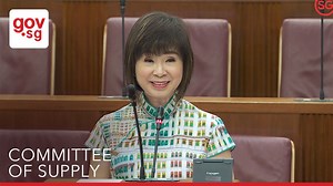 To build a more sustainable public transport infrastructure, another 60 km of Transit Priority Corridors will be added to promote travelling by bus, walking and cycling. Wider footpaths, new cycling paths and bus lanes will be added. Senior Minister of State for Transport Amy Khor was speaking during the Committee of Supply Debates in Parliament on 9 March 2022. | gov.sg
