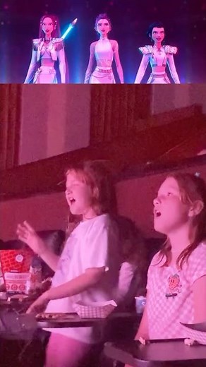 this is what it sounds like when Adley and Kensley sing Kpop Demon Hunters in the theater!!!