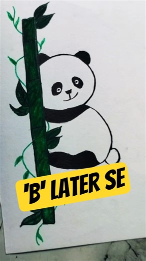 Anime drawing -- cute Panda 🐼#animeart#animedrawing#sketchart#drawingshorts#artshorts #panda