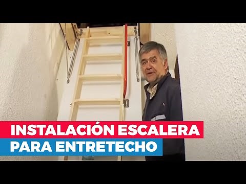 ¿Cómo instalar una escala para el entretecho?
