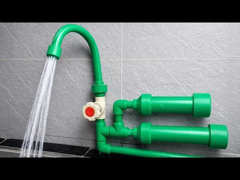 Not everyone knows about this technique! great idea to overcome low water pressure using PPR pipes.