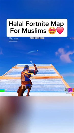 @nasheedmap on Instagram: "💖 Halal 1v1 Build Fight – For Muslim Gamers Only 🤩❤️ Play a special 1v1 map with Nasheeds . Great for Muslim players looking for a clean and fun experience. 🎮 Map Code: 4058-8514-0856 #viralllll #fortnitemap #viralfortnite #fyp"