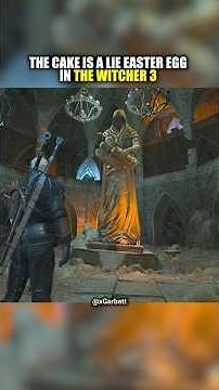 Portal The Cake is A Lie Easter Egg in The Witcher 3!