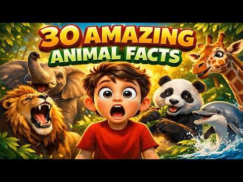30 Amazing Animal Facts for Kids | Fun Learning Video