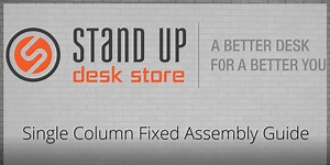 Watch Stand Up Desk Store Single Column Standing Desk on Amazon Live
