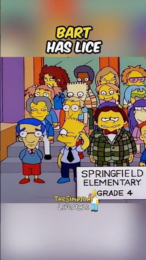 Bart Has Lice #simpsons #shorts