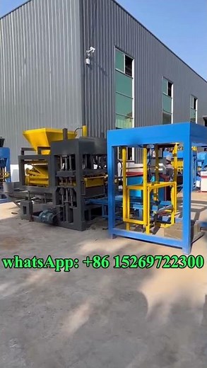QT4-15 concrete interlock CHB block molding machine cement automatic brick making machine price