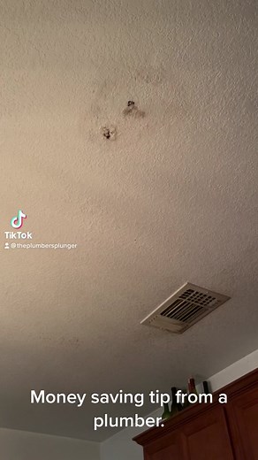 If there is water leaking through your ceiling or wall and you are able to cut a hole and locate the source before calling a plumber you could save yourself some money. If you LIKE the video, please like abd share. 👍🏻 For more videos like this one, FOLLOW @theplumbersplunger #plumbing #plumber #trades #drywall #leak #diy #moneysavingtips #sheetrock