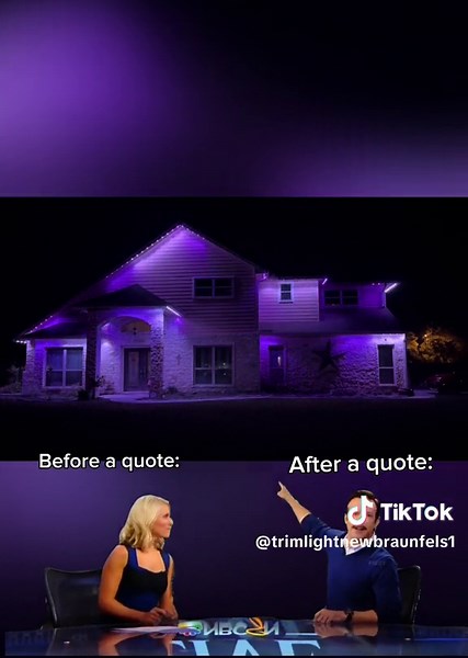 When a customer is thinking about a quote but is unsure… and after the quote! 😅 972-369-3293 #youcandowhateveryouwant #justlive #trimlight #newbraunfelstx #permanentlights #trimlightnewbraunfels #holidaylighting