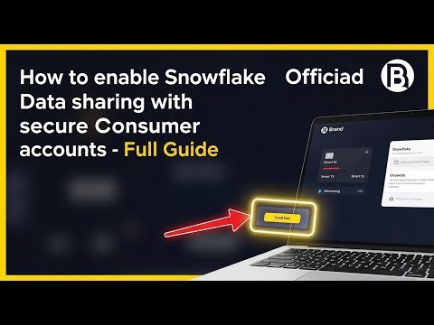 How to enable Snowflake data sharing with secure consumer accounts - Full Guide