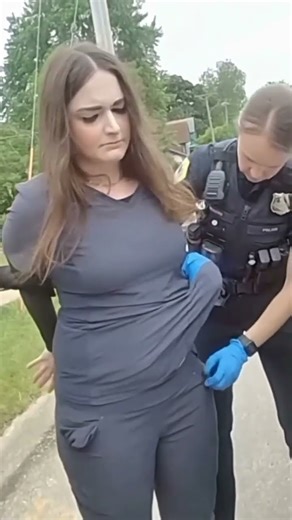 As she is being thoroughl #handcuffs #handcuffed #handcuffedwoman #handcuffedgirl #shackled #chai