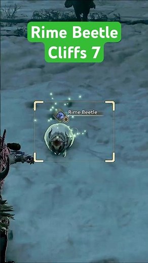 Rime Beetle Cliffs 7 #monsterhunterwilds #monsterhunter #gaming#games #shorts