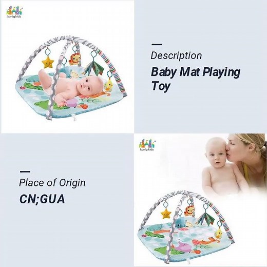 Baby Play Mat – Sensory Activity Gym for Tummy Time & Play