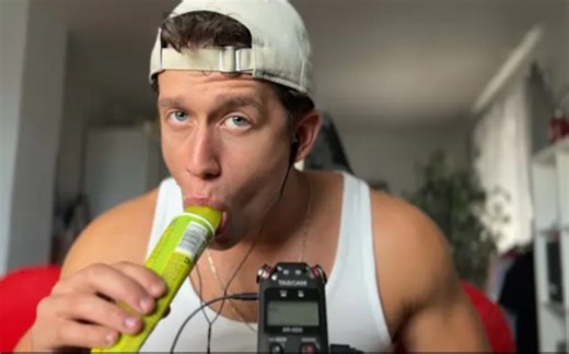 【Jake】ASMR小哥吃冰棒 咀嚼音口腔音耳语
