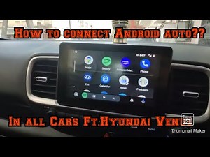 HOW TO USE AND CONNECT ANDROID AUTO IN ANY CAR || FT. HYUNDAI VENUE❤️