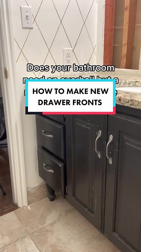 DIY Drawer Fronts Makeover with Poplar Wood