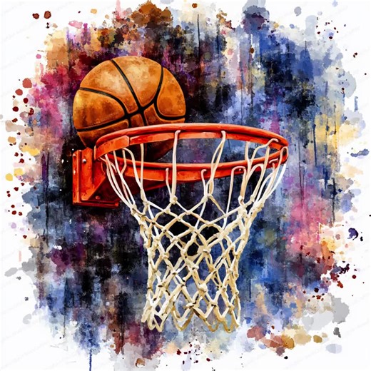 14 Watercolor Basketball Clipart | Sports Basketball | Printable Watercolor Clipart | High Quality Jpgs | Digital Download | Paper Craft - Etsy