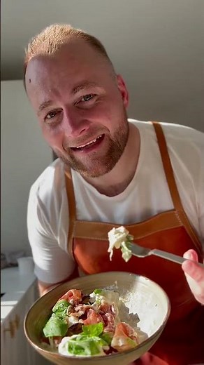 Hvad min hustru spiser👰🏼‍♀️ | Ep. 200 | Burrata salat med grillede ferskner 😍 | Opskrift finde...