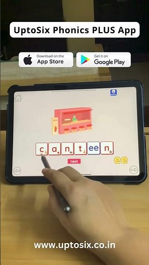 Blending with Phonics | UptoSix Phonics PLUS App #phonics