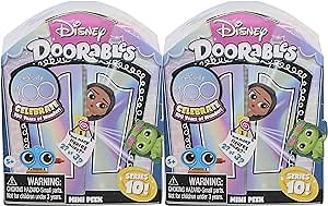 Disney Doorables Series 10 Mini-Peek 2-pack Set, Collectible Blind Bag Figures, Kids Toys for Ages 5 Up by Just Play
