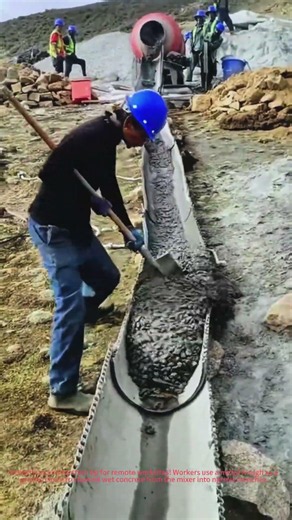 Smart Concrete Pour Hack: Using a Metal Chute for Remote Sites!🏗️