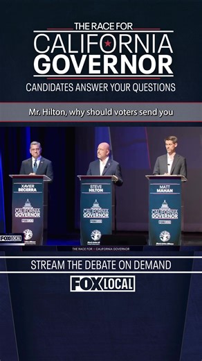 Steve Hilton says California "needs an outsider after 16 years" during opening statements in California governor's debate. WATCH LIVE⬇️ | FOX 11 Los Angeles