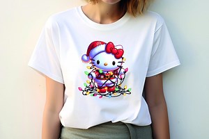 Hello Kitty Christmas T-shirt, Kit Club Shirt, Hello Cat Princess T-shirt, Christmas Gifts, Kid Outfit, Unisex Tee, Magic World of Kitty - Etsy
