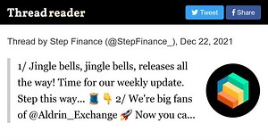 Thread by @StepFinance_ on Thread Reader App