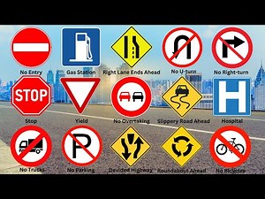 60 Important Road Signs You Need to Know | Traffic Signs | 2025