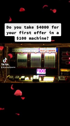 Do you take $4000 on your first offer on a $100 slot machine? #topdollar #100slot #jackpot #winner #slots