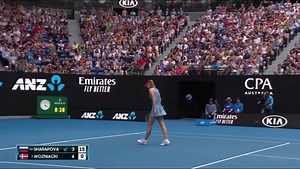 AO Rewind: Caroline Wozniacki Last year's #AusOpen champion Caroline Wozniacki wasn’t able to repeat her success in 2019. Wozniacki ran into former champ and No. 30 seed Maria Sharapova in the third round, a match that lived up to it’s billing in a breath-taking clash at Rod Laver Arena. Match report: https://bddy.me/2WtkSlL | Australian Open
