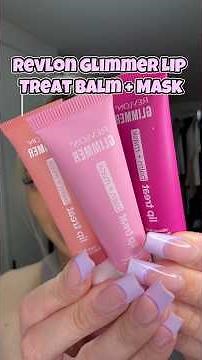 Revlon Glimmer Lip Treat Balm + Masks 🩷 Tryon & First Impressions