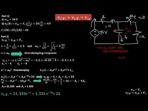 2nd Order Circuits11–Step Response Of An RLC Circuit Examples RLC أمثلة علي استجابة الخطوة لدائرة