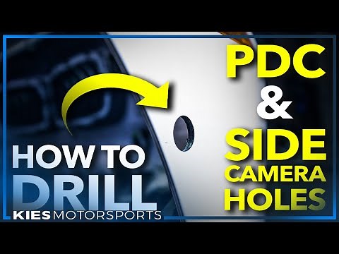 How to Drill Parking Sensor (PDC) and Side Camera Holes in an F30 | F80 BMW Bumper