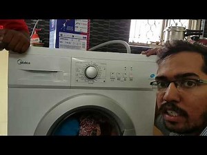 Midea 7 Kg Fully Automatic Front Load Washing Machine Demo given by Midea Service Executive (Telugu)