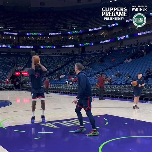 Our All-Stars gettin' ready in NOLA 🌟 Mesa Garage Doors | #ClipperNation | L.A. Clippers