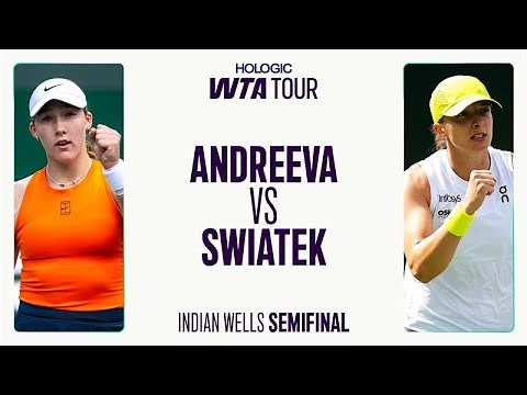 Mirra Andreeva vs. Iga Swiatek | 2025 Indian Wells Semifinal | WTA Match Highlights