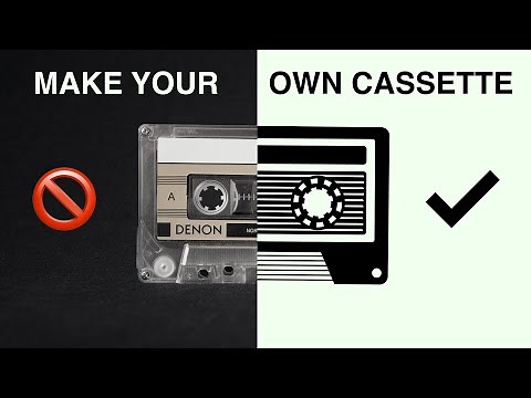 How to make YOUR OWN cassette tapes + FREE J-card template