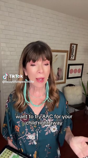 Here’s a free AAC app for you to try: WeaveChat AAC. If funding or getting an AAC evaluation is an issue and you just want to try with your child. This could be a good route for you. #AAC #SpeechLanguagePathology #aacdevice #aacforparents