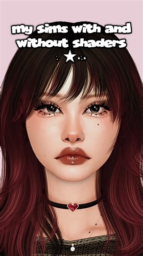 MY SIMS WITH AND WITHOUT SHADERS #thesims4 #sims4 #shorts