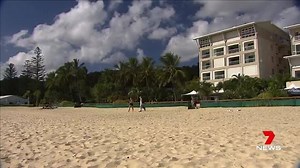 A Brisbane family is taking on Tangalooma resort after being ordered off the beach over the Easter long weekend. www.7plus.com.au #7News | 7NEWS Brisbane
