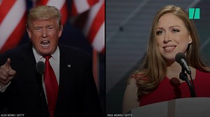 President Donald J. Trump roped in another first daughter, Chelsea Clinton, in defense of his own. | HuffPost