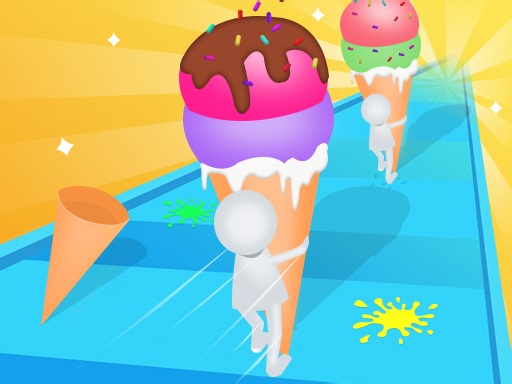 Play Ice Cream Stack Runner | Free Online  Games. KidzSearch.com