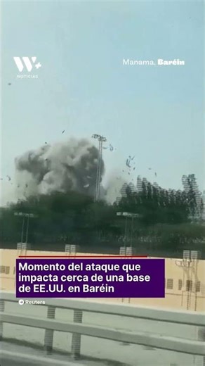 Se registra el momento en que un misil ataca una base naval de EE.UU. en Baréin