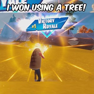 I won using a Dirtbike and a TREE! - 200 IQ play #Fortnite | SkiddlySkip