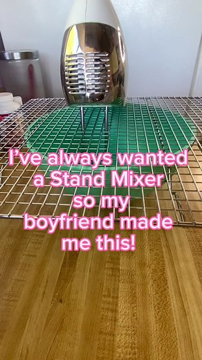 DIY KitchenAid mixer 🤣 #standmixer #tipsandtricks #kitchenhacks #kitchenaidmixer #kitchenaid | Sara L