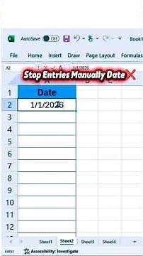 How to Write Automatically Date In Excel Stop write Manually#exceltips#exceltricks