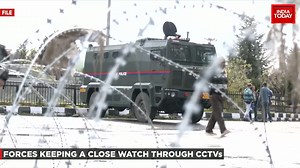 High security arrangement in Kashmir valley; forces keeping a close watch through CCTVs; snipers positioned secretly across Srinagar. Watch this report. #ITVideo | India Today