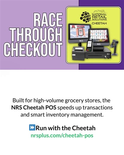 🐆 Meet the NRS Cheetah POS — the speed your supermarket’s been waiting for! 🛒💨 Fast checkouts. Powerful features. Built for supermarkets that can’t afford to slow down. 👉 Learn more: nrsplus.com/cheetah-pos #NRSPOS #CheetahPOS #RetailTech #SupermarketSolutions #SpeedMatters | National Retail Solutions - NRS